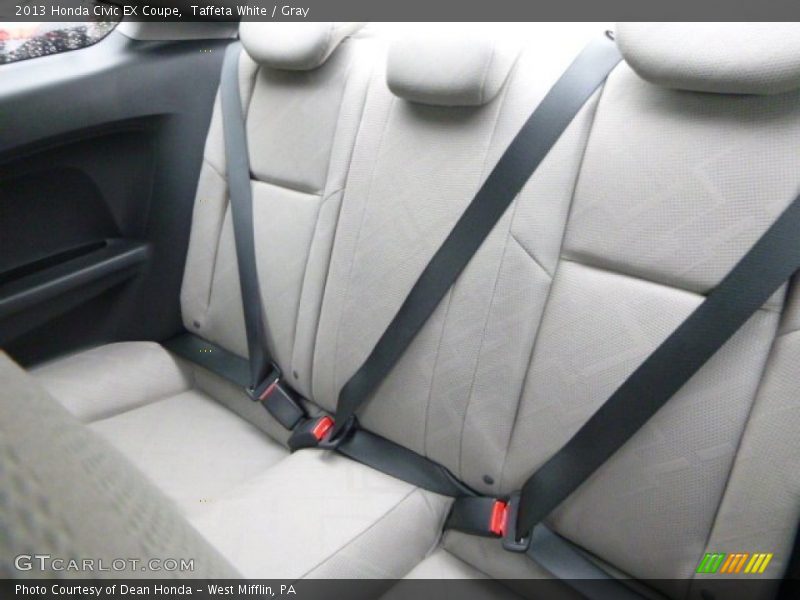 Taffeta White / Gray 2013 Honda Civic EX Coupe