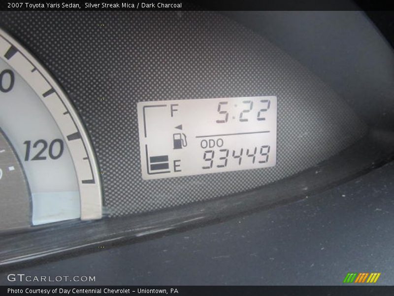 Silver Streak Mica / Dark Charcoal 2007 Toyota Yaris Sedan