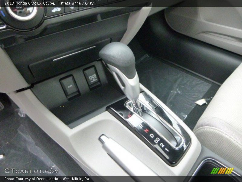 Taffeta White / Gray 2013 Honda Civic EX Coupe