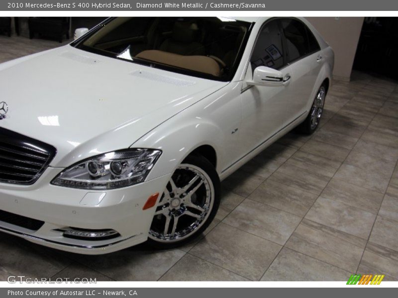 Diamond White Metallic / Cashmere/Savanna 2010 Mercedes-Benz S 400 Hybrid Sedan