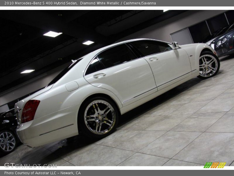 Diamond White Metallic / Cashmere/Savanna 2010 Mercedes-Benz S 400 Hybrid Sedan