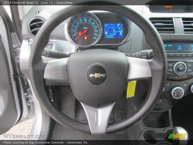 Silver Ice / Silver/Silver 2014 Chevrolet Spark LS