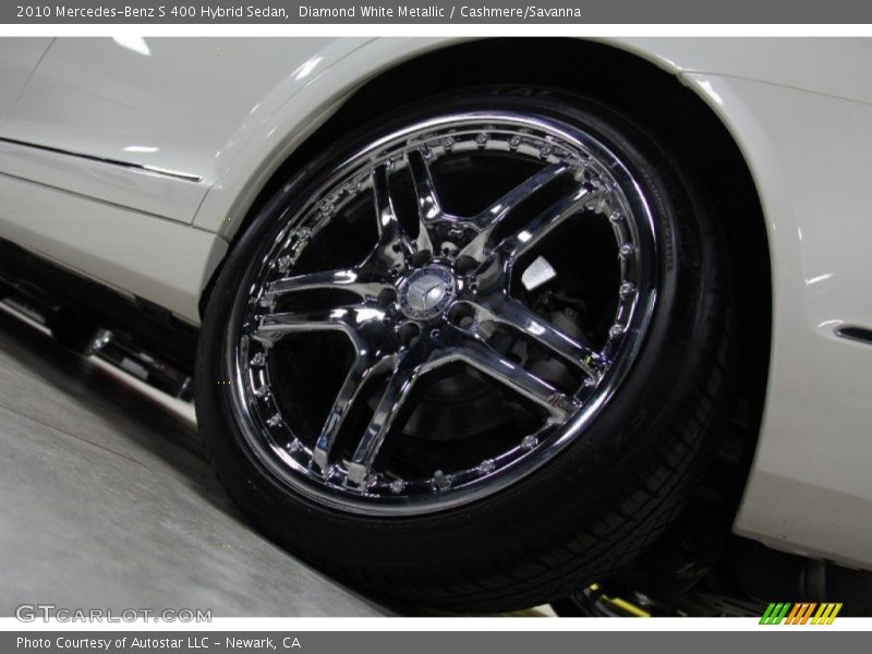 Diamond White Metallic / Cashmere/Savanna 2010 Mercedes-Benz S 400 Hybrid Sedan