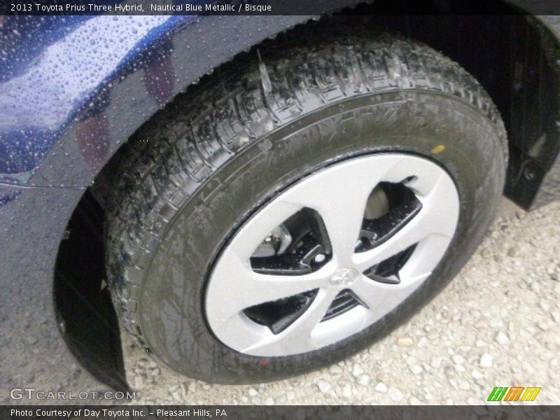 Nautical Blue Metallic / Bisque 2013 Toyota Prius Three Hybrid