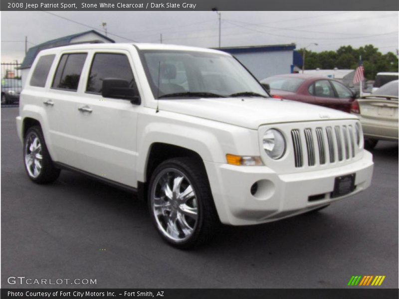 Stone White Clearcoat / Dark Slate Gray 2008 Jeep Patriot Sport