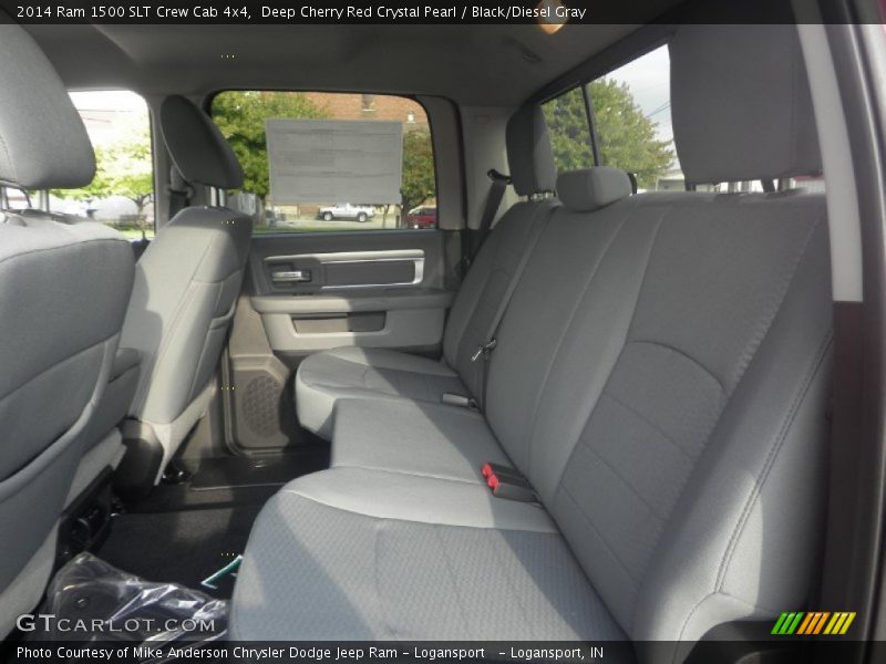 Deep Cherry Red Crystal Pearl / Black/Diesel Gray 2014 Ram 1500 SLT Crew Cab 4x4