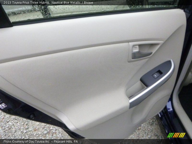 Nautical Blue Metallic / Bisque 2013 Toyota Prius Three Hybrid
