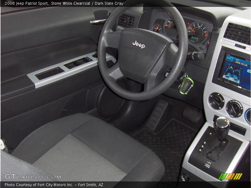 Stone White Clearcoat / Dark Slate Gray 2008 Jeep Patriot Sport