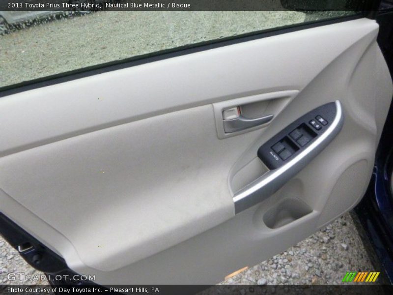 Nautical Blue Metallic / Bisque 2013 Toyota Prius Three Hybrid