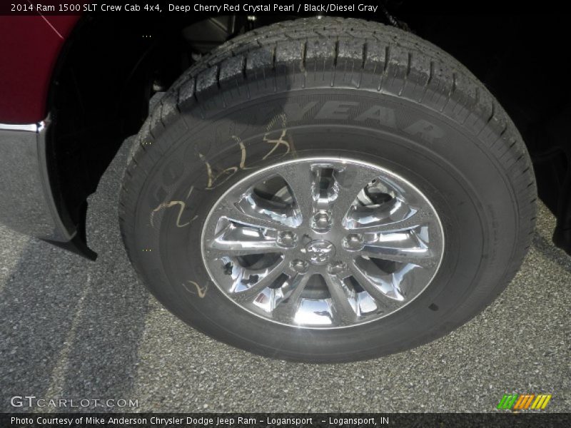 Deep Cherry Red Crystal Pearl / Black/Diesel Gray 2014 Ram 1500 SLT Crew Cab 4x4