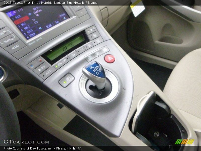 Nautical Blue Metallic / Bisque 2013 Toyota Prius Three Hybrid