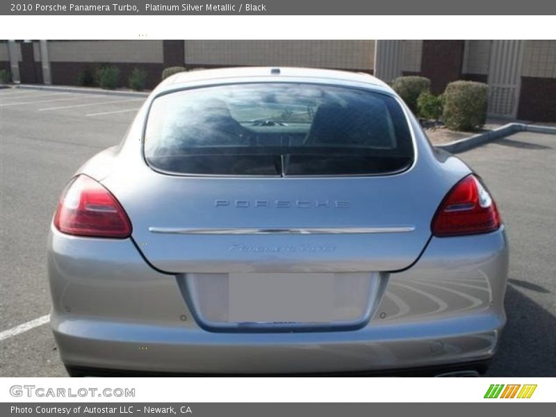 Platinum Silver Metallic / Black 2010 Porsche Panamera Turbo