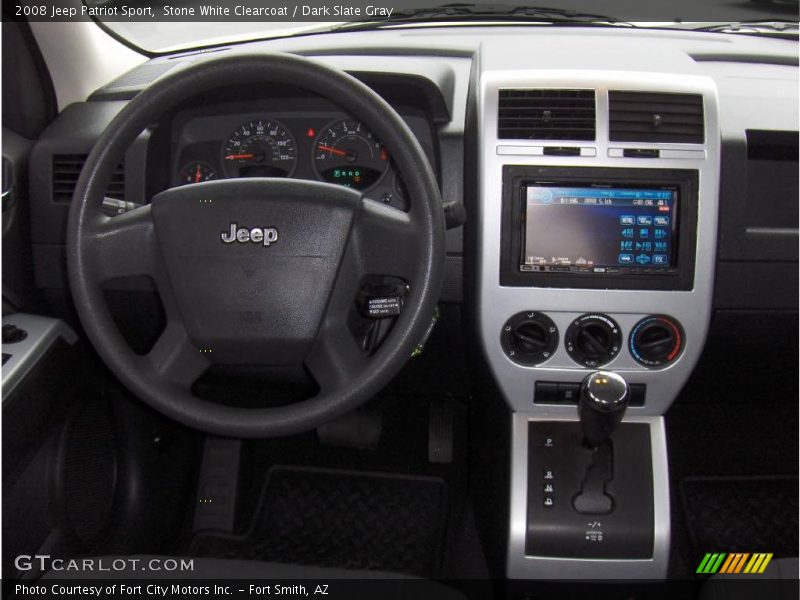 Stone White Clearcoat / Dark Slate Gray 2008 Jeep Patriot Sport
