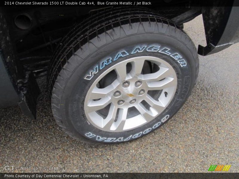 Blue Granite Metallic / Jet Black 2014 Chevrolet Silverado 1500 LT Double Cab 4x4