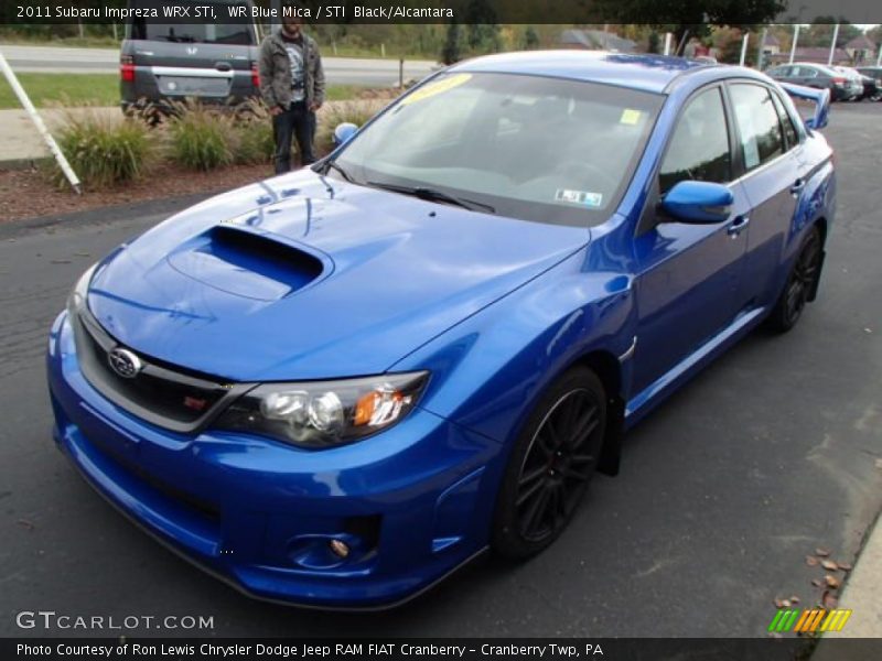 WR Blue Mica / STI  Black/Alcantara 2011 Subaru Impreza WRX STi