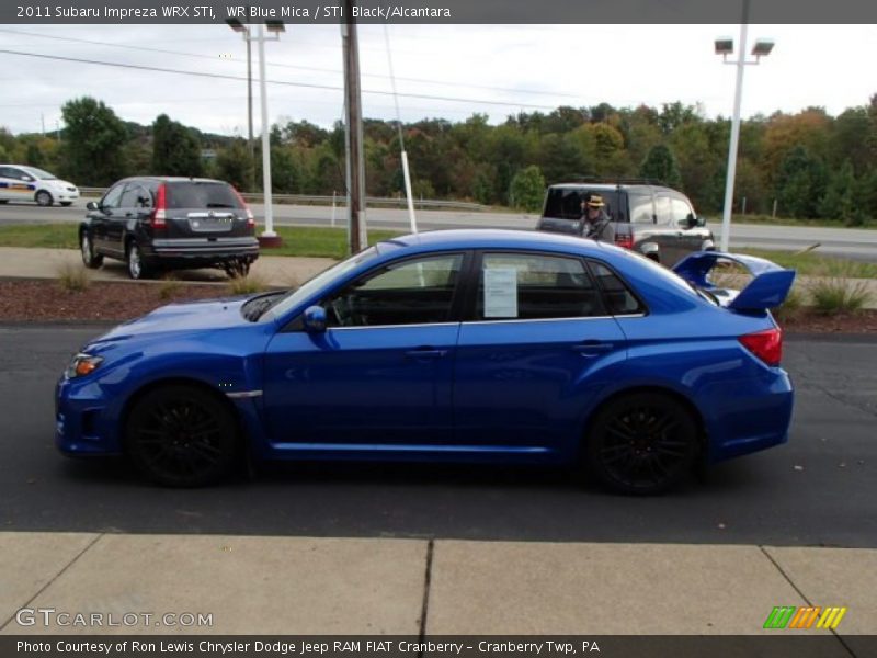 WR Blue Mica / STI  Black/Alcantara 2011 Subaru Impreza WRX STi