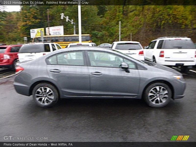 Polished Metal Metallic / Gray 2013 Honda Civic EX Sedan