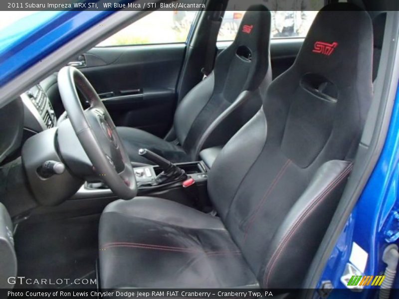 Front Seat of 2011 Impreza WRX STi