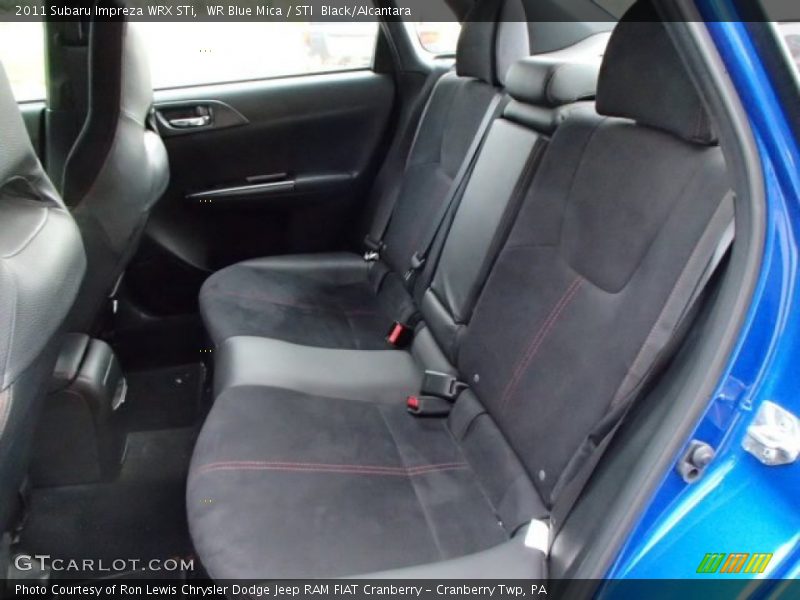 Rear Seat of 2011 Impreza WRX STi