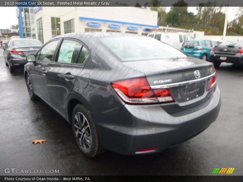 Polished Metal Metallic / Gray 2013 Honda Civic EX Sedan