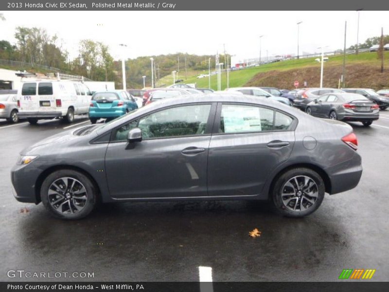 Polished Metal Metallic / Gray 2013 Honda Civic EX Sedan