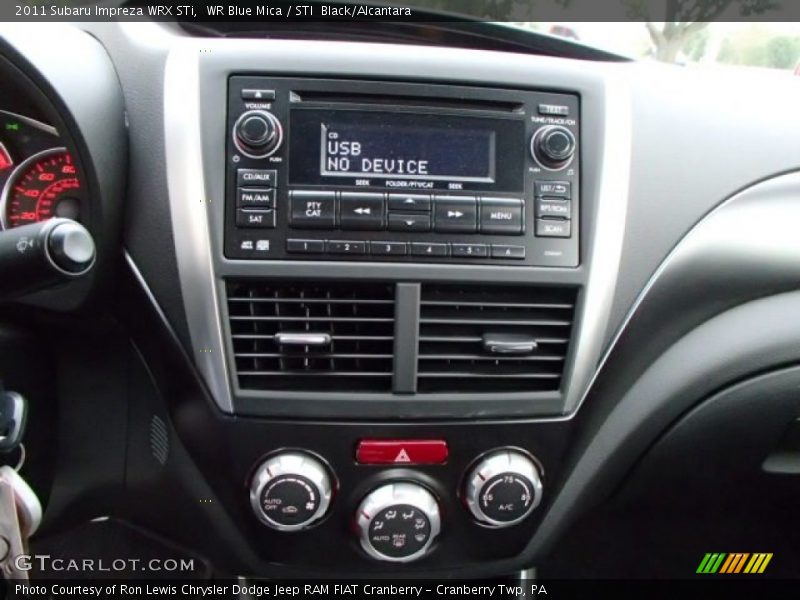 Controls of 2011 Impreza WRX STi