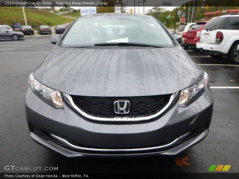 Polished Metal Metallic / Gray 2013 Honda Civic EX Sedan
