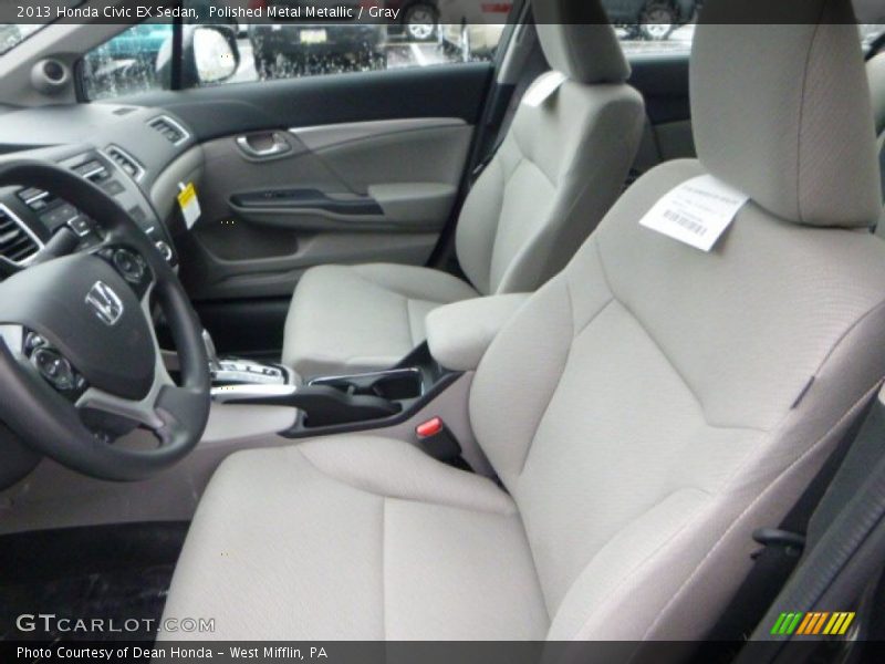 Polished Metal Metallic / Gray 2013 Honda Civic EX Sedan
