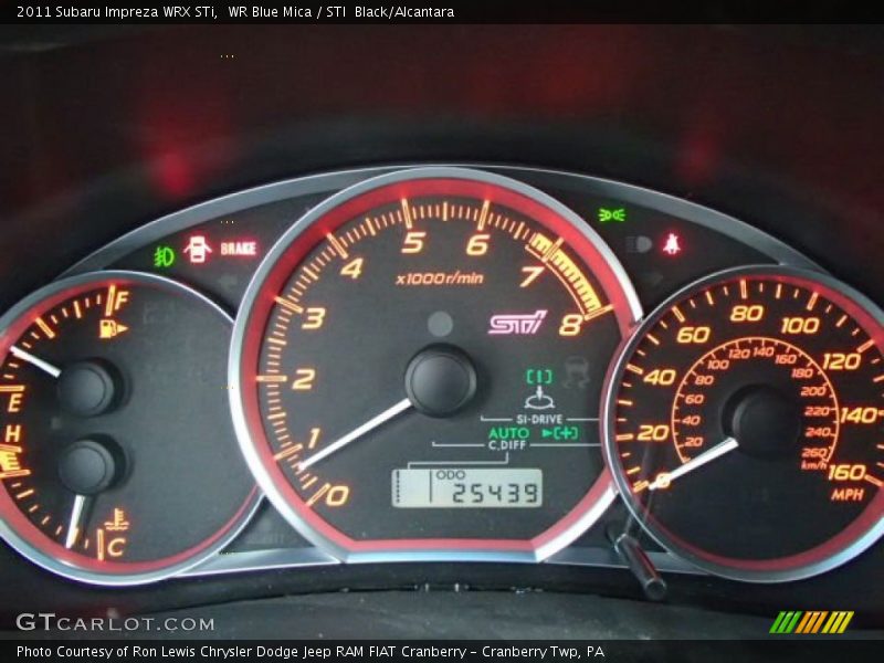  2011 Impreza WRX STi WRX STi Gauges