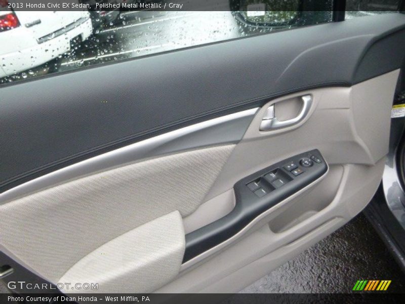 Polished Metal Metallic / Gray 2013 Honda Civic EX Sedan