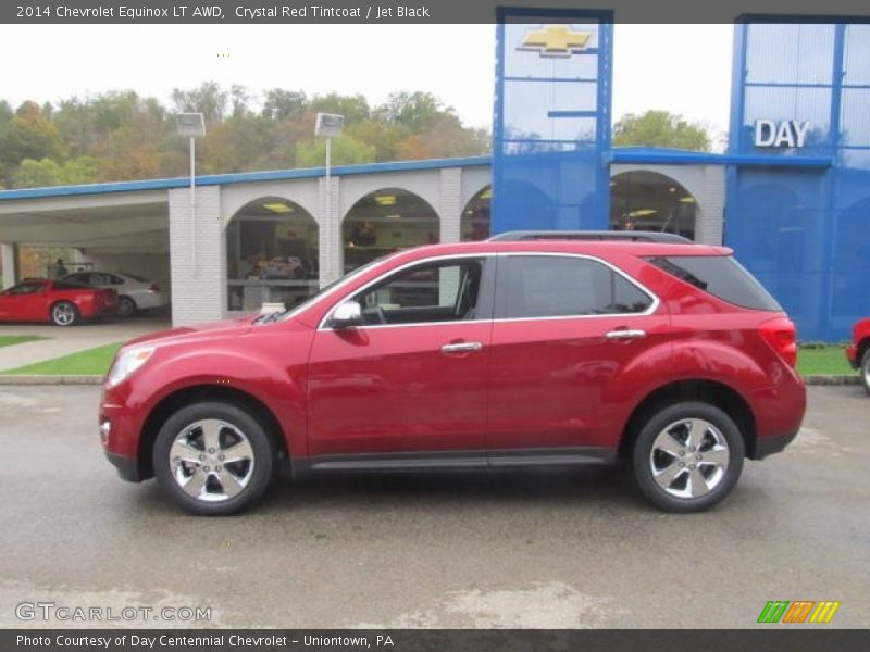 Crystal Red Tintcoat / Jet Black 2014 Chevrolet Equinox LT AWD
