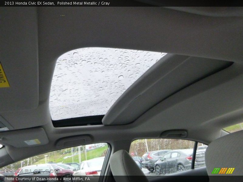 Polished Metal Metallic / Gray 2013 Honda Civic EX Sedan