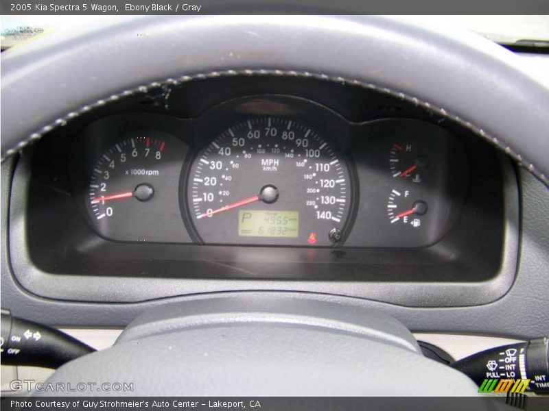 Ebony Black / Gray 2005 Kia Spectra 5 Wagon