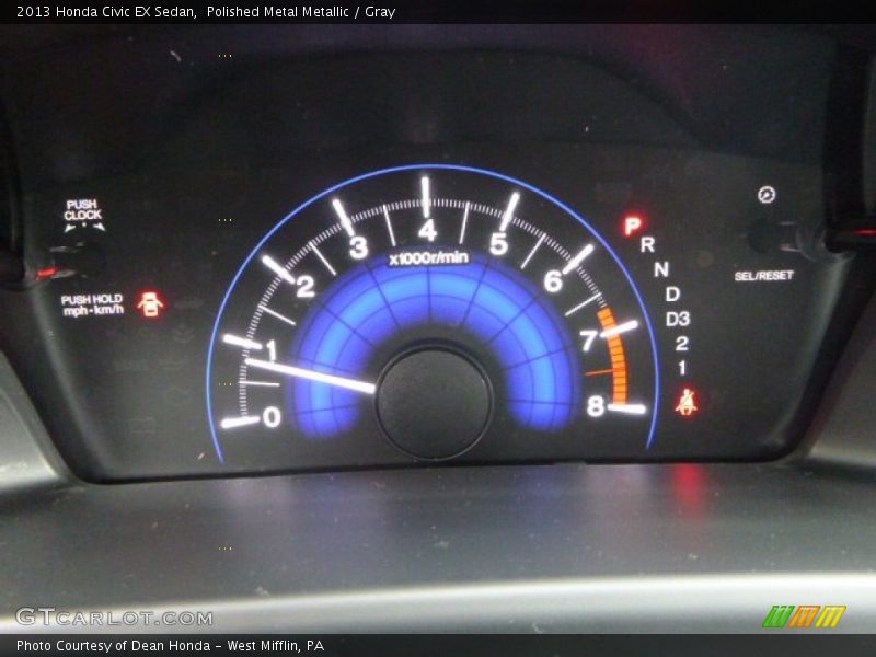 Polished Metal Metallic / Gray 2013 Honda Civic EX Sedan