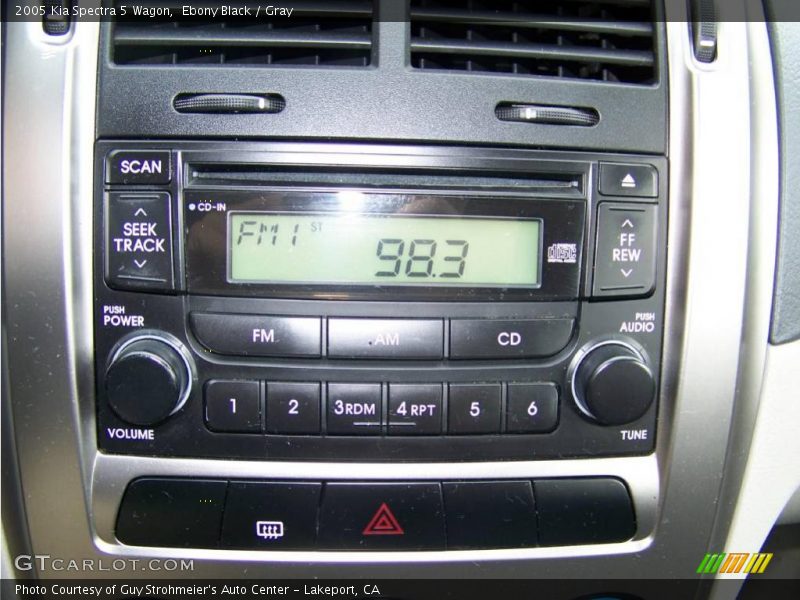 Ebony Black / Gray 2005 Kia Spectra 5 Wagon