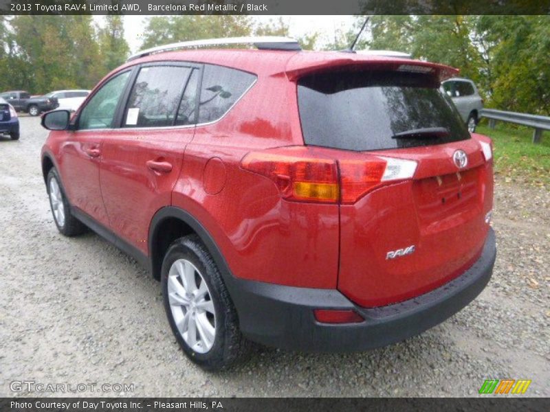 Barcelona Red Metallic / Black 2013 Toyota RAV4 Limited AWD