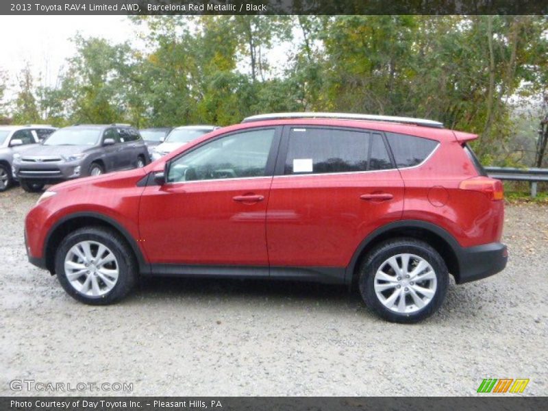 Barcelona Red Metallic / Black 2013 Toyota RAV4 Limited AWD