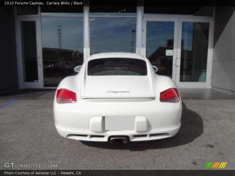 Carrara White / Black 2010 Porsche Cayman