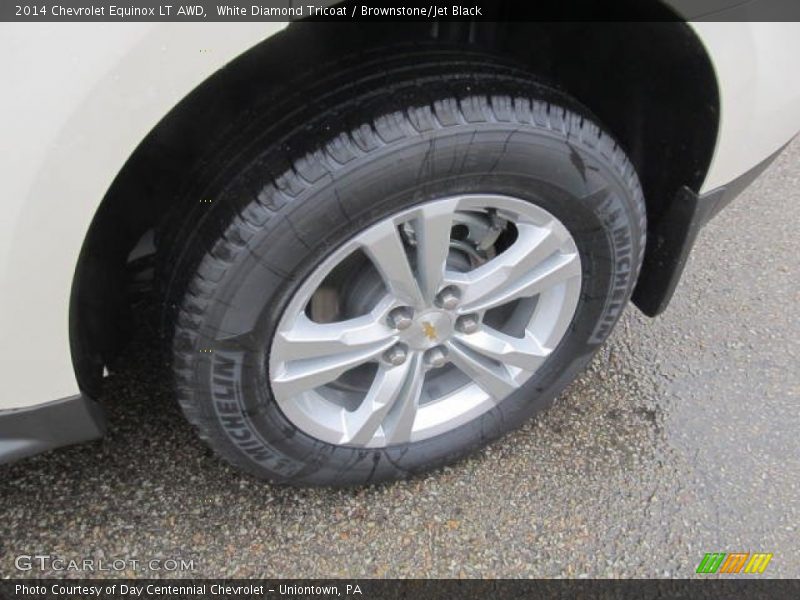 White Diamond Tricoat / Brownstone/Jet Black 2014 Chevrolet Equinox LT AWD