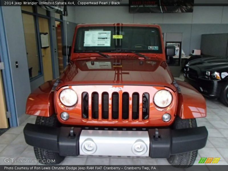 Copperhead Pearl / Black 2014 Jeep Wrangler Unlimited Sahara 4x4