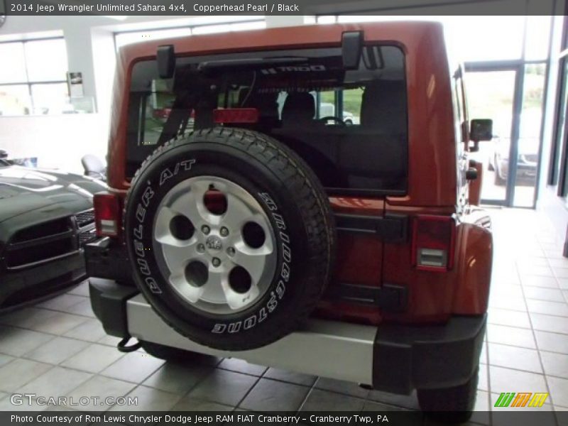 Copperhead Pearl / Black 2014 Jeep Wrangler Unlimited Sahara 4x4