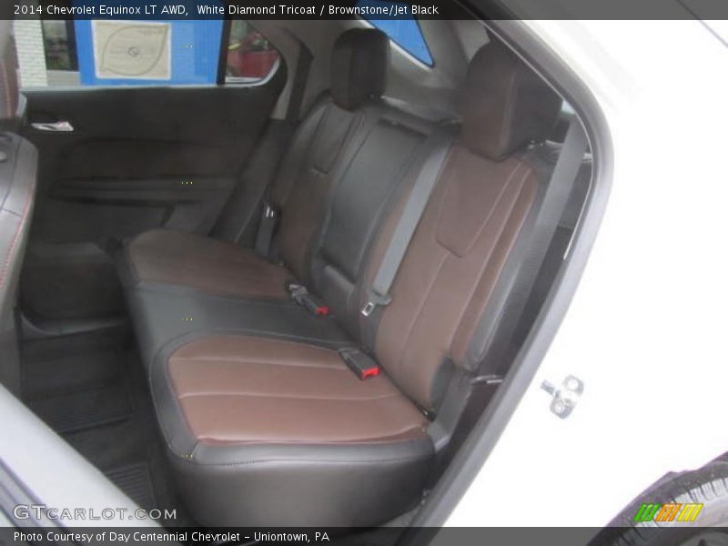 White Diamond Tricoat / Brownstone/Jet Black 2014 Chevrolet Equinox LT AWD