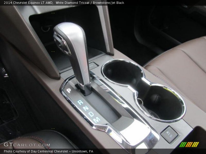 White Diamond Tricoat / Brownstone/Jet Black 2014 Chevrolet Equinox LT AWD