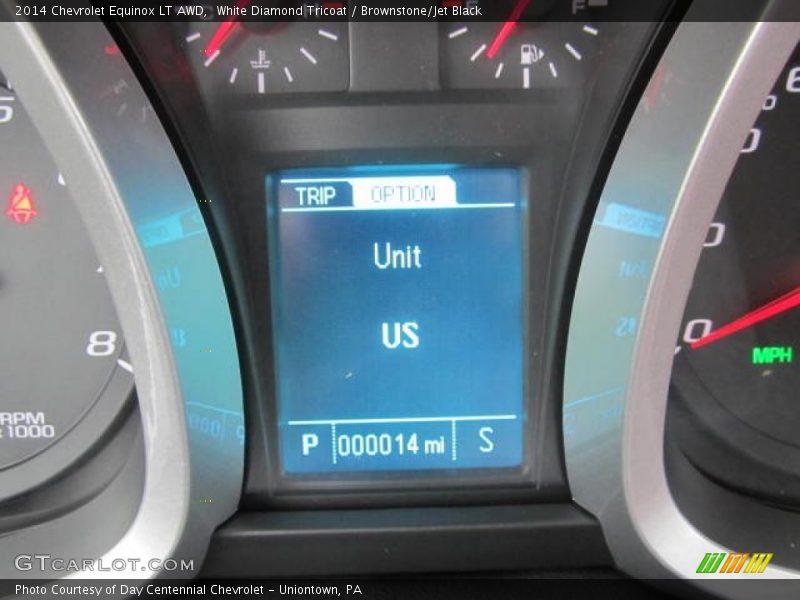 White Diamond Tricoat / Brownstone/Jet Black 2014 Chevrolet Equinox LT AWD