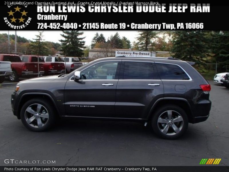 Granite Crystal Metallic / Overland Morocco Black 2014 Jeep Grand Cherokee Overland 4x4