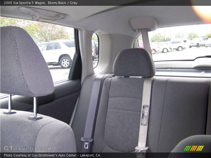 Ebony Black / Gray 2005 Kia Spectra 5 Wagon