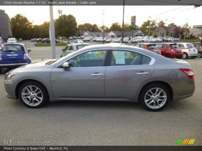Mystic Jade Metallic / Caffe Latte 2009 Nissan Maxima 3.5 SV