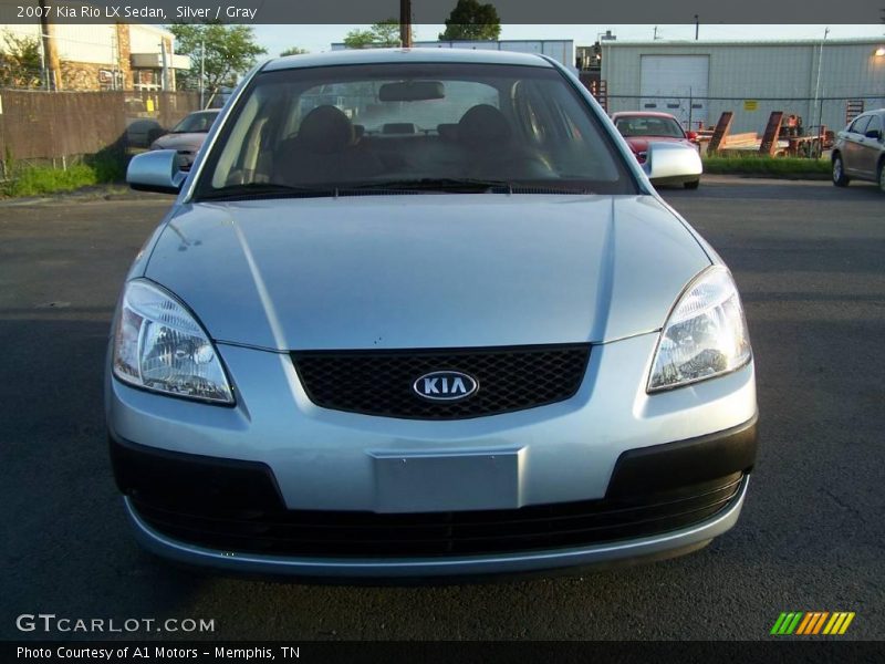 Silver / Gray 2007 Kia Rio LX Sedan