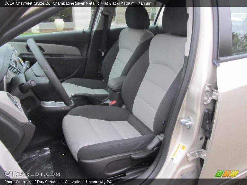 Champagne Silver Metallic / Jet Black/Medium Titanium 2014 Chevrolet Cruze LS