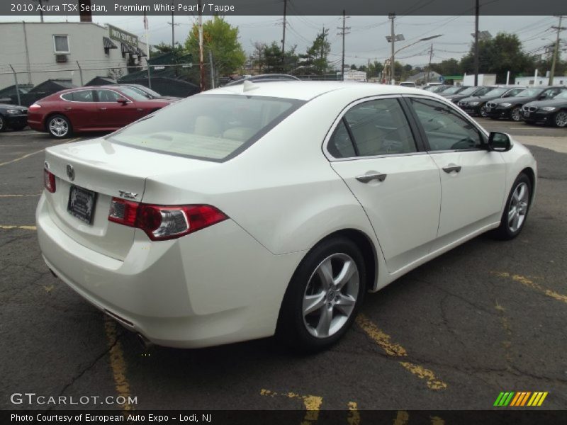 Premium White Pearl / Taupe 2010 Acura TSX Sedan